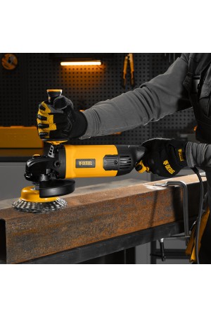 Машина шлифовальная угловая AG180-2000, 2000 Вт, 180 мм, 8500 об/мин Denzel
