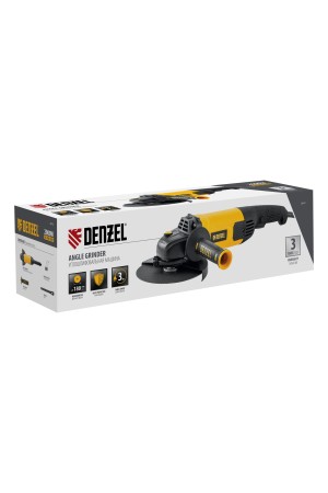 Машина шлифовальная угловая AG180-2000, 2000 Вт, 180 мм, 8500 об/мин Denzel