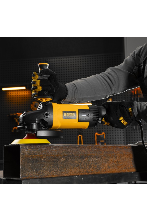 Машина шлифовальная угловая AG230-2400, 2400 Вт, 230 мм, 6000 об/мин Denzel