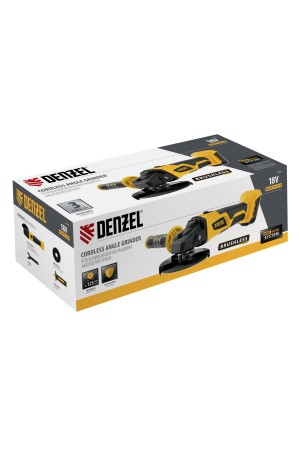 Машина углошлифовальная аккумуляторная бесщет. BLG-IB-18-125-0, Li-ion, 18 В Denzel