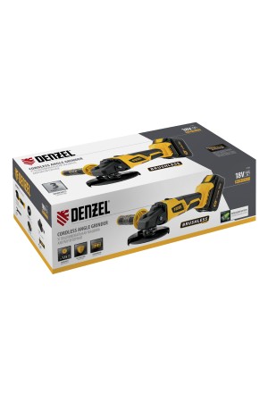Машина углошлифовальная аккумуляторная бесщет. BLG-IB-18-125-4, Li-ion, 18 В Denzel