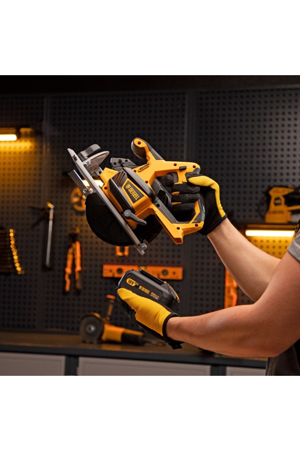 Пила циркулярная аккумуляторная бесщет. CCS-165, 18В Li-Ion Denzel