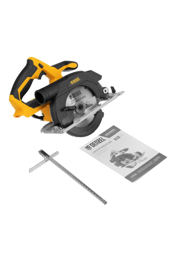 Пила циркулярная аккумуляторная бесщет. CCS-165-0, 18В Li-Ion Denzel