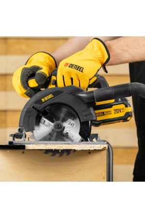 Пила циркулярная аккумуляторная CCSH-20-165, 165 мм, Li-Ion, 20 В// Denzel