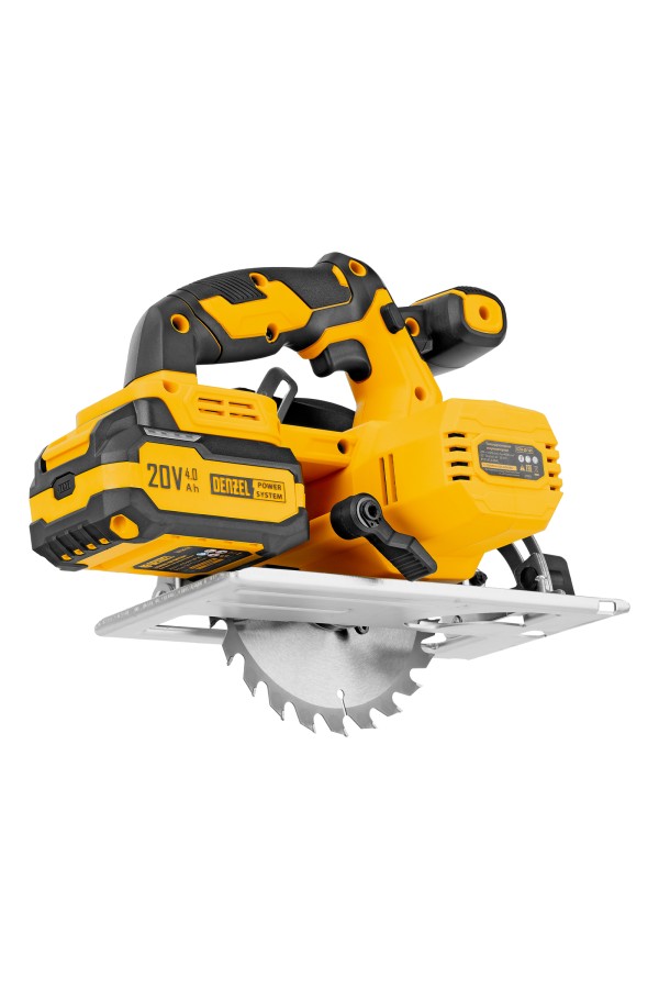 Пила циркулярная аккумуляторная CCSH-20-165, 165 мм, Li-Ion, 20 В// Denzel