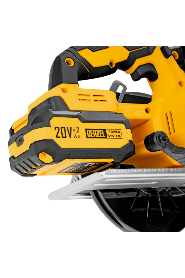 Пила циркулярная аккумуляторная CCSH-20-165, 165 мм, Li-Ion, 20 В// Denzel