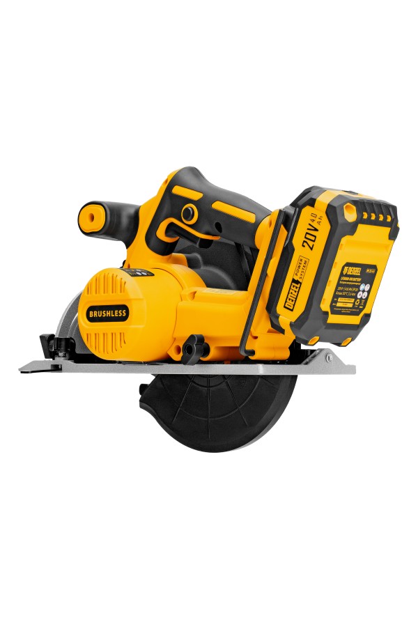 Пила циркулярная аккумуляторная бесщет. CCSH-BL-20-185, 185 мм, Li-Ion, 20 В// Denzel