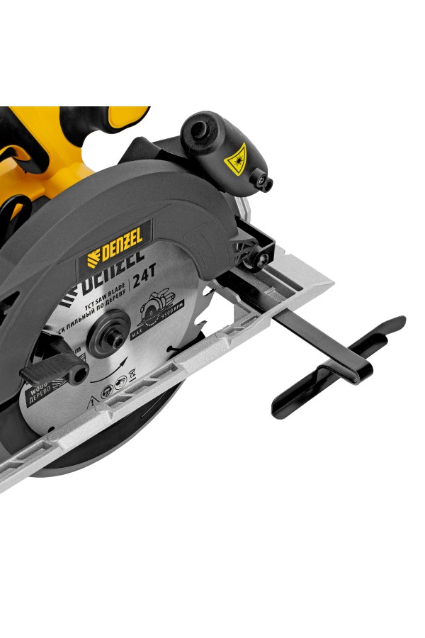 Пила циркулярная аккумуляторная бесщет. CCSH-BL-20-185, 185 мм, Li-Ion, 20 В// Denzel