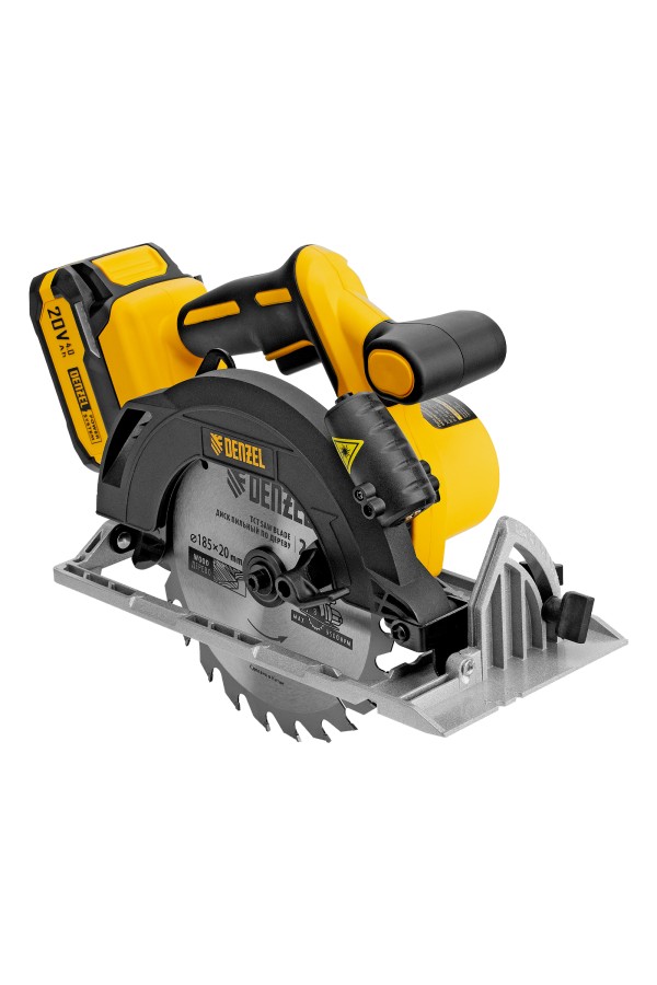 Пила циркулярная аккумуляторная бесщет. CCSH-BL-20-185, 185 мм, Li-Ion, 20 В// Denzel