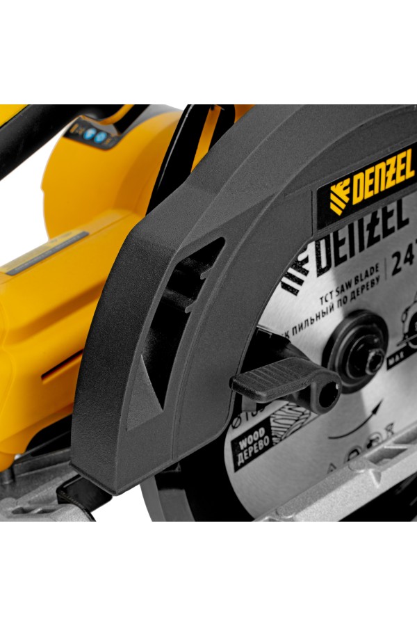 Пила циркулярная аккумуляторная бесщет. CCSH-BL-20-185, 185 мм, Li-Ion, 20 В// Denzel