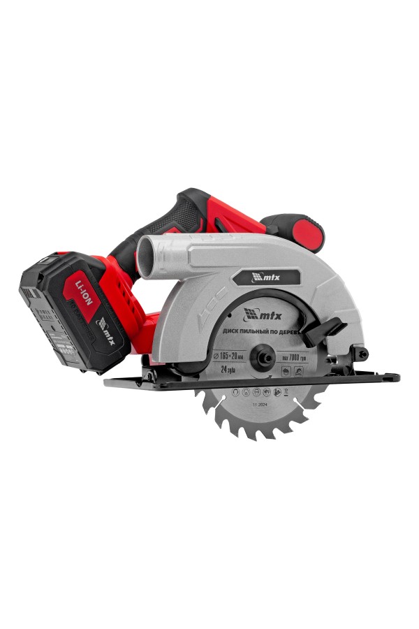 Пила циркулярная аккумуляторная CCSU-20-165, 165 мм, Li-Ion, 20 В// MTX