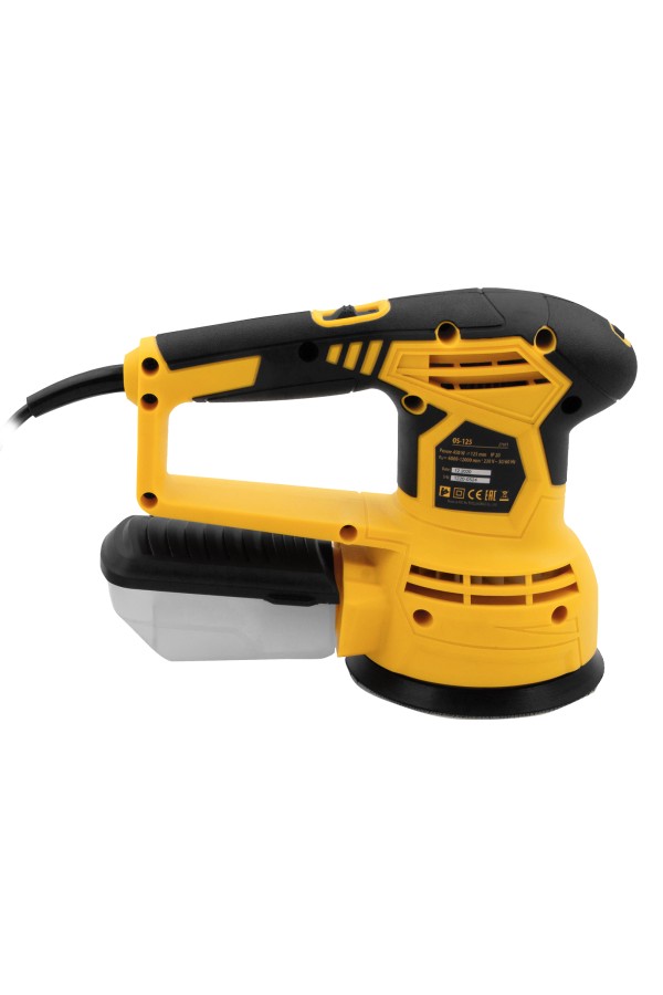 Машина шлифовальная эксцентриковая OS-125, 450 Вт, 6000-12000 об/мин Denzel