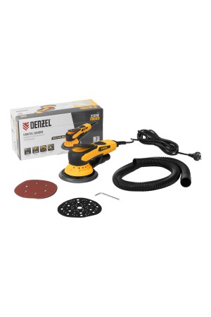 Машина шлифовальная орбитальная бесщет OS-150-BL, 350 Вт, 4000-10000 об/мин// Denzel