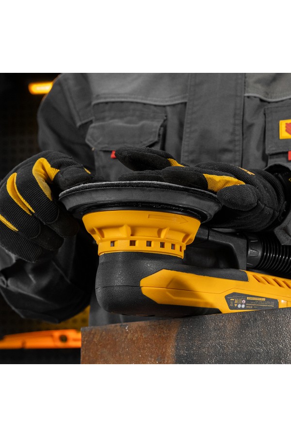 Машина шлифовальная орбитальная бесщет OS-150-BL, 350 Вт, 4000-10000 об/мин Denzel