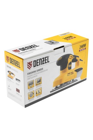 Машина плоскошлифовальная вибрационная VS-90-187, 240 Вт, 6000-11000 об/мин Denzel