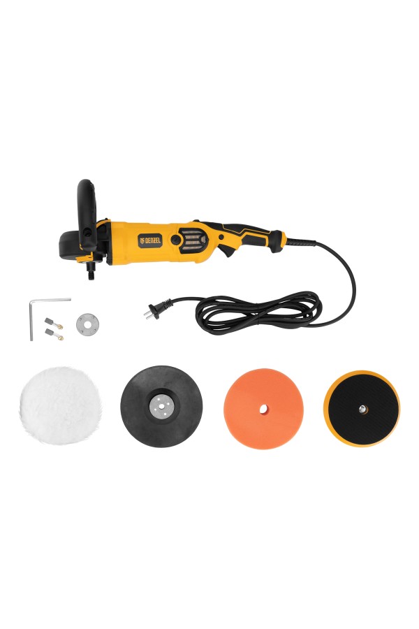 Машина полировальная CP-180, 1400 Вт, 180 мм, 0-3000 об/мин Denzel