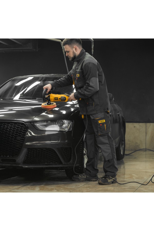 Машина полировальная CP-180, 1400 Вт, 180 мм, 0-3000 об/мин Denzel