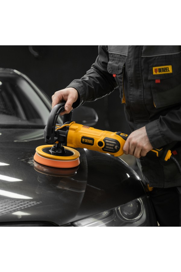 Машина полировальная CP-180, 1400 Вт, 180 мм, 0-3000 об/мин Denzel