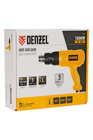 Фен технический HG-1800, 1800 Вт, 3 режима Denzel