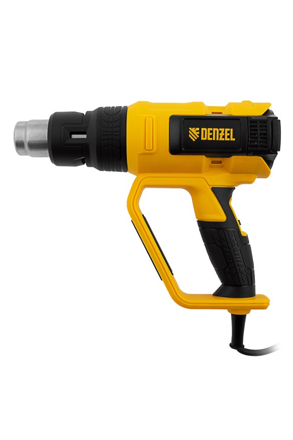 Фен технический HG-2000E, 2000 Вт, 2 режима, LCD дисплей Denzel