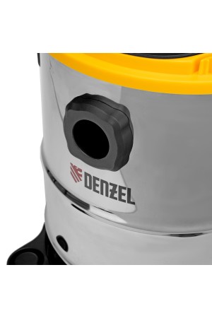Пылесос строительный SVC15, 1200 Вт, бак 15 л, шланг 2 м Denzel