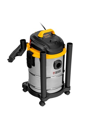 Пылесос строительный SVC15, 1200 Вт, бак 15 л, шланг 2 м Denzel