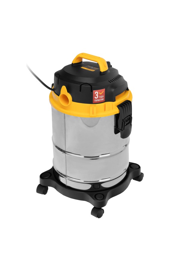 Пылесос строительный SVC15, 1200 Вт, бак 15 л, шланг 2 м Denzel
