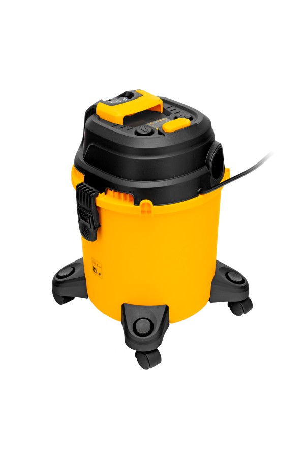 Пылесос строительный RVC20, 1400 Вт, бак 20 л, шланг 3 м, розетка с автосинхр. Denzel