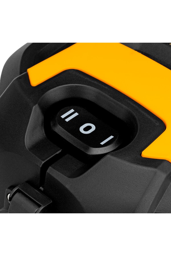 Пылесос строительный RVC20, 1400 Вт, бак 20 л, шланг 3 м, розетка с автосинхр. Denzel