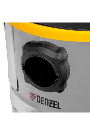 Пылесос строительный RVC30, 1400 Вт, бак 30 л, шланг 3 м, розетка с автосинхр. Denzel