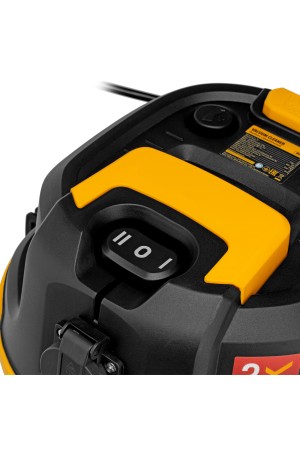 Пылесос строительный RVC30, 1400 Вт, бак 30 л, шланг 3 м, розетка с автосинхр. Denzel