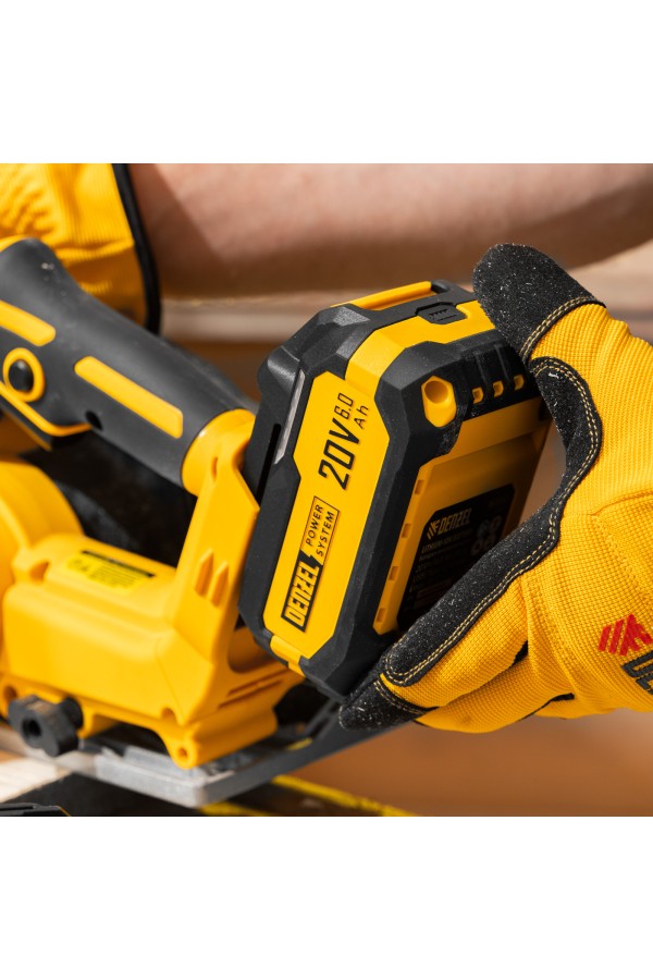 Батарея аккумуляторная BH-20-6.0, Li-Ion, USB, 20 В, 6,0 Ач// Denzel