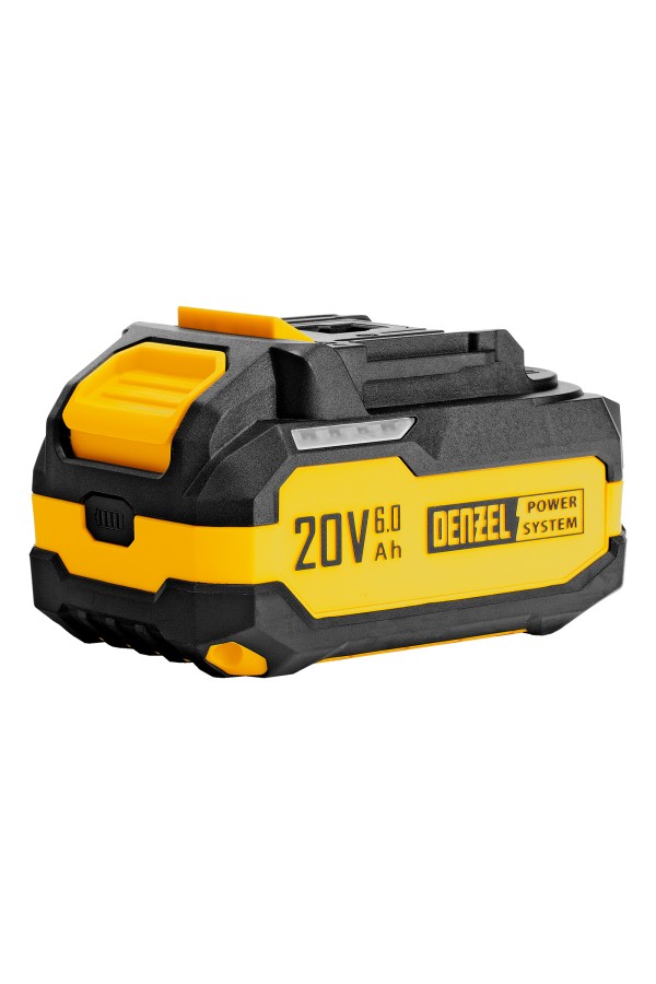 Батарея аккумуляторная BH-20-6.0, Li-Ion, USB, 20 В, 6,0 Ач// Denzel