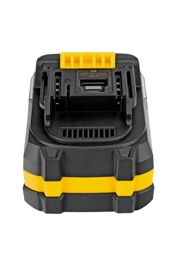 Батарея аккумуляторная BH-20-6.0, Li-Ion, USB, 20 В, 6,0 Ач// Denzel