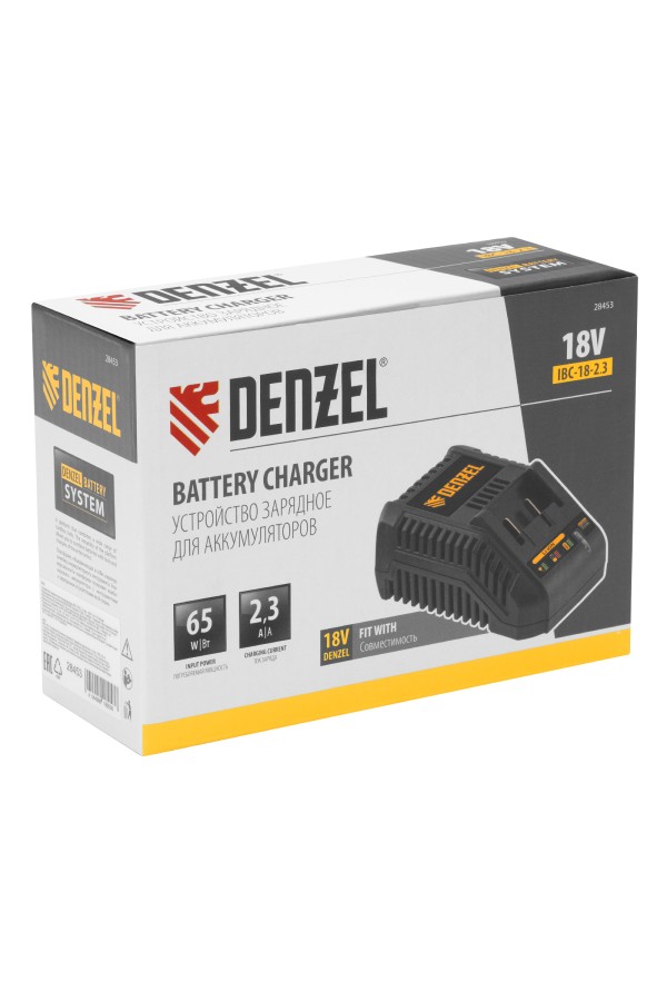 Устройство зарядное для аккумуляторов IBC-18-2.3, Li-Ion, 18 В, 2.3 А Denzel