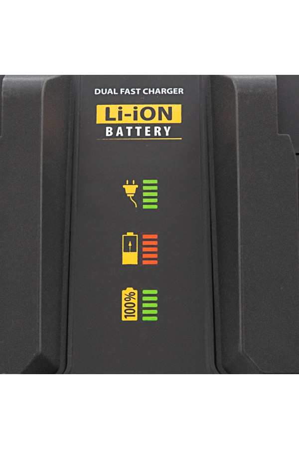 Устройство зарядное для аккумуляторов IBC-18-3.0-2, Li-Ion, 18В, 3.0 А, для двух батарей Denzel