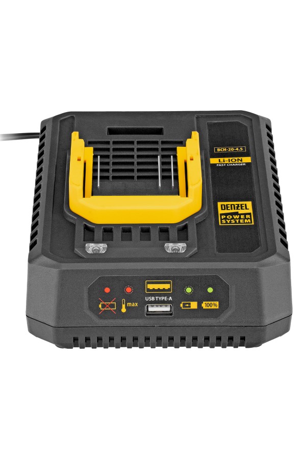 Устройство зарядное для аккумуляторов BCH-20-4.5, Li-Ion, 20 В, 4,5 А// Denzel
