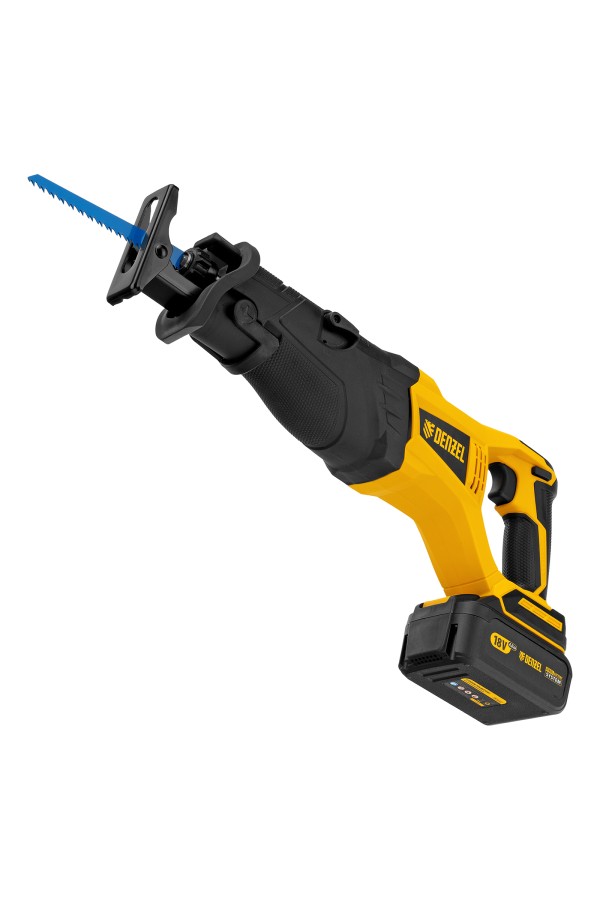 Пила сабельная аккумуляторная бесщет BRC-120,  18В Li-Ion Denzel