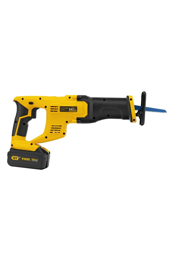 Пила сабельная аккумуляторная CRC-115, 18В Li-Ion Denzel