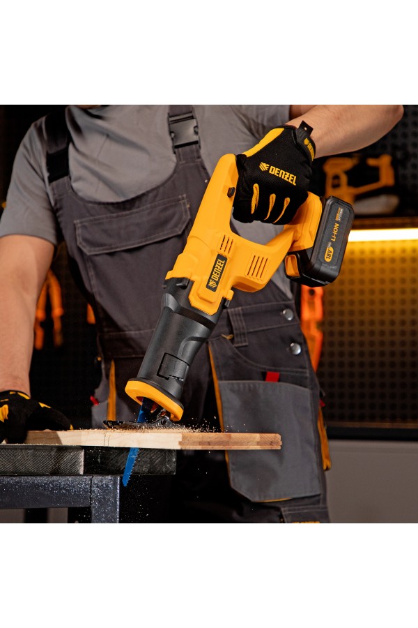 Пила сабельная аккумуляторная CRC-115-0,  18В Li-Ion Denzel