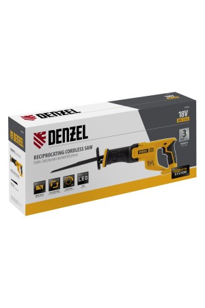 Пила сабельная аккумуляторная CRC-115-0,  18В Li-Ion Denzel