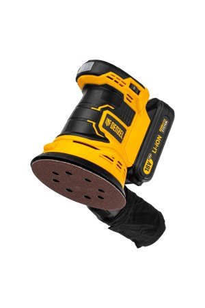 Машина шлифовальная эксцентриковая аккумуляторная COS-125, 18В Li-Ion Denzel