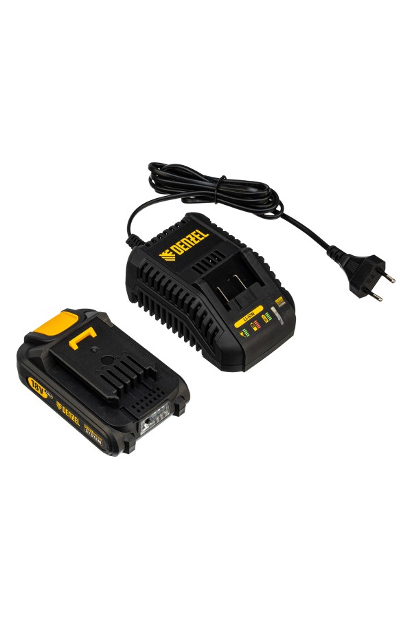 Машина шлифовальная эксцентриковая аккумуляторная COS-125, 18В Li-Ion Denzel