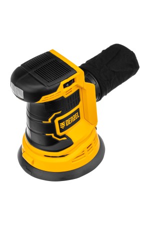 Машина шлифовальная эксцентриковая аккумуляторная COS-125-0, 18В Li-Ion Denzel