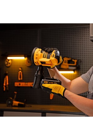 Машина шлифовальная эксцентриковая аккумуляторная COS-125-0, 18В Li-Ion Denzel