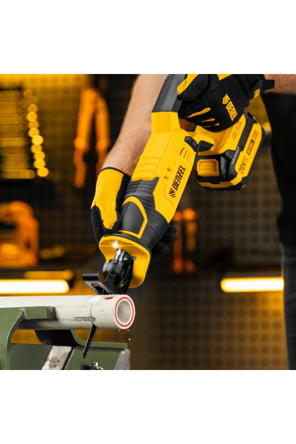 Пила сабельная аккумуляторная RS-180, Li-Ion, 20 В Denzel