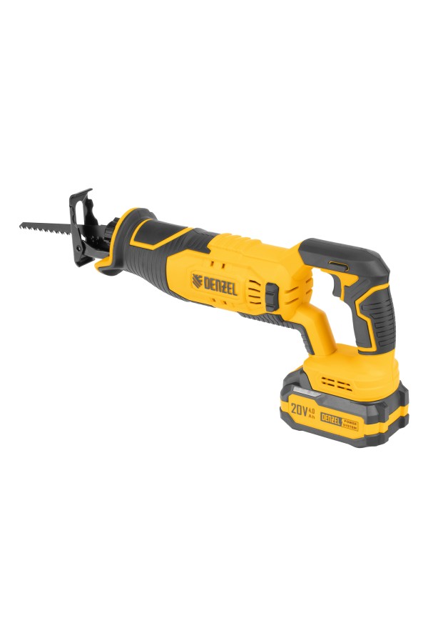 Пила сабельная аккумуляторная RS-180, Li-Ion, 20 В Denzel