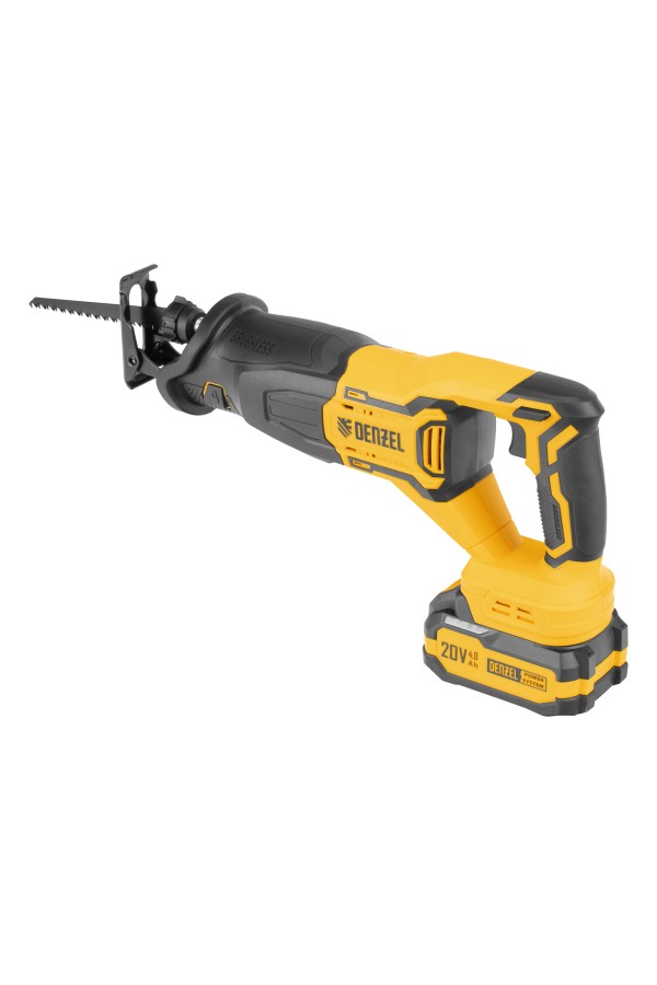 Пила сабельная аккумуляторная бесщет. RS-250, Li-Ion, 20 В Denzel