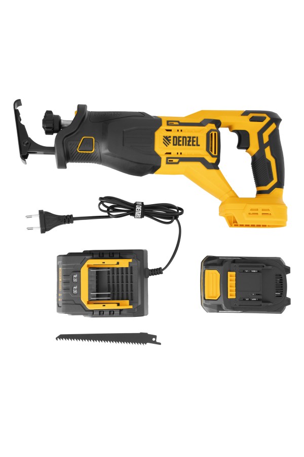 Пила сабельная аккумуляторная бесщет. RS-250, Li-Ion, 20 В Denzel