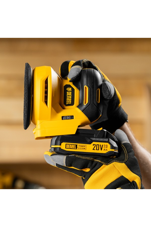 Машина шлифовальная эксцентриковая аккумуляторная CROSH-20-125, Li-Ion, 20 В// Denzel